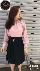 Chân Váy A Dài 55cm Khoen Eo KATIE Váy Giấu Bụng Chữ A Có Váy Công Sở BigSize 40kg Đến 80kg Phù Hợp Eo Bánh Mì Bụng Mỡ