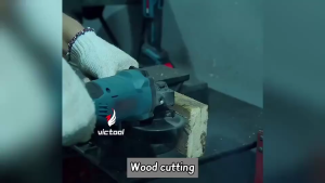 Victool grinda batrai gerinda cas modern Cordless angle grinder Cordless Brushless Grinder Multifungsi Untuk Potong 1500W Poles Ubin Keramik Kayu DIY Mudah Dipakai untuk Memotong Menggosok