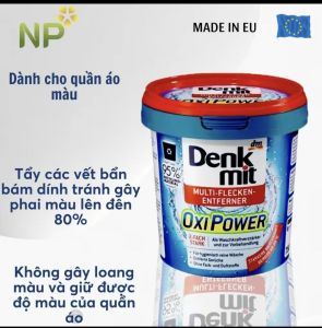 BỘT TẨY TRẮNG VẾT Ố VÀNG QUẦN ÁO DENKMIT ĐỨC hộp 750gr: Làm Sạch những vết ố vàng bẩn lâu ngày