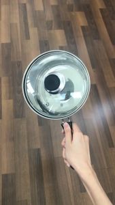 RRS หม้อ หม้อสแตนเลส หม้อด้ามเดี่ยว 18 ซม. พร้อมฝาแก้ว - เครื่องครัว