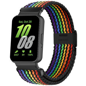 Nylon Strap for Samsung Galaxy Fit 3 Braided Band Watchband for Samsung Galaxy Fit 3 Replacement Bracelet Accessories