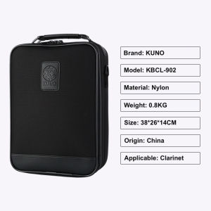 KUNO Clarinet Hard Case Double Shoulder Backpack Handheld Bag Dual-use Bag Waterproof Clarinet Accessory