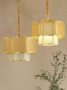 SANGEJIANGREN | Zen Style Rattan Pendant Light Restaurant