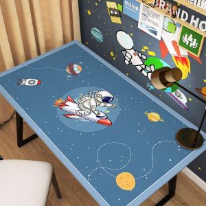 PVC Cartoon Eye Protection Desk Pad Student Learning Desktop Mat Waterproof and Erasable No-Clean Tablecloth Computer Desk Pad