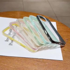 Luxury Candy Color Phone Case For Samsung A57 A37 5G S26 Ultra S25 S24 S23 FE A55 5G A56 A17 A16 A07 A06 Clear Shockproof Cover
