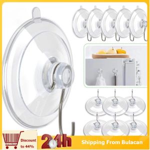 12pcs/set Multi-functional Suction Cup Hooks Window Glass Suction Cup Hooks Bathroom Home Organizer