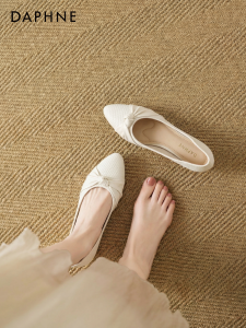 Daphne | Shallow Mouth New Autumn French Pointed Mary Jane Flat Women Shoes