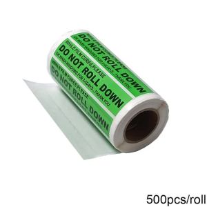 500 Miếng Dán Cửa Sổ Màu Carbon KHÔNG CUỘN LÊN Cảnh Báo Nhãn Thận Trọng 5x1inch Băng Dính Cho Bao Bọc Xe Ô Tô Bao Bì