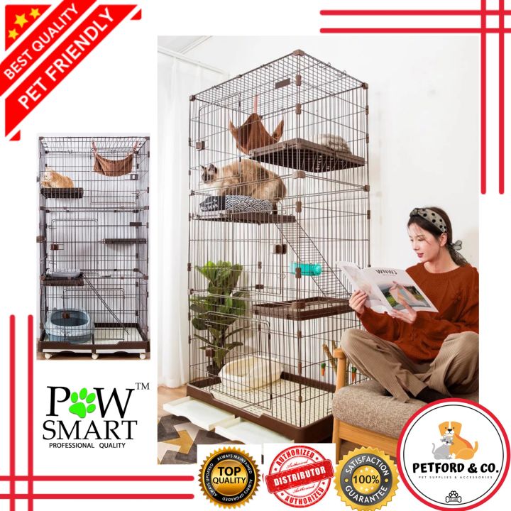 Pawsmart Heavy Duty Cat Cage 3 Layer HIGH 2 x 3 x 6ft (Code: 2304 ...