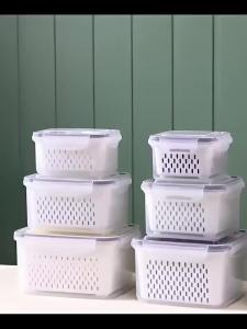 กล่องเก็บ ในตู้เย็น กล่องถนอมอาหารตู้เย็น กล่องเก็บเนื้อ ภาชนะ การปิดผนึกที่ดี