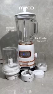 Mecoo Most Aesthetic 4 in 1 Slow Juicer / Blender Ice Crusher Juicer 300 Low Watt BPA Free Antibacterial Odorless / Blender Daging / Baby Food