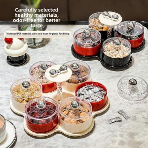 Elegant Rotating Snack Storage Tray
