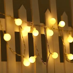 LED String Lights USB/Battery Power Globe Bulbs LED Ball Garland Lights Garden Christmas Camping Tent Canopy Decor