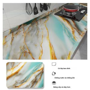 Phong Cách Châu Âu Hoa Văn Đá Cẩm Thạch Dán Tường Tự Dính Chống Thấm Nước Chống Ẩm Chịu Nhiệt Giấy Dán Tường Cho Phòng Ngủ Phòng Khách Nhà Bếp