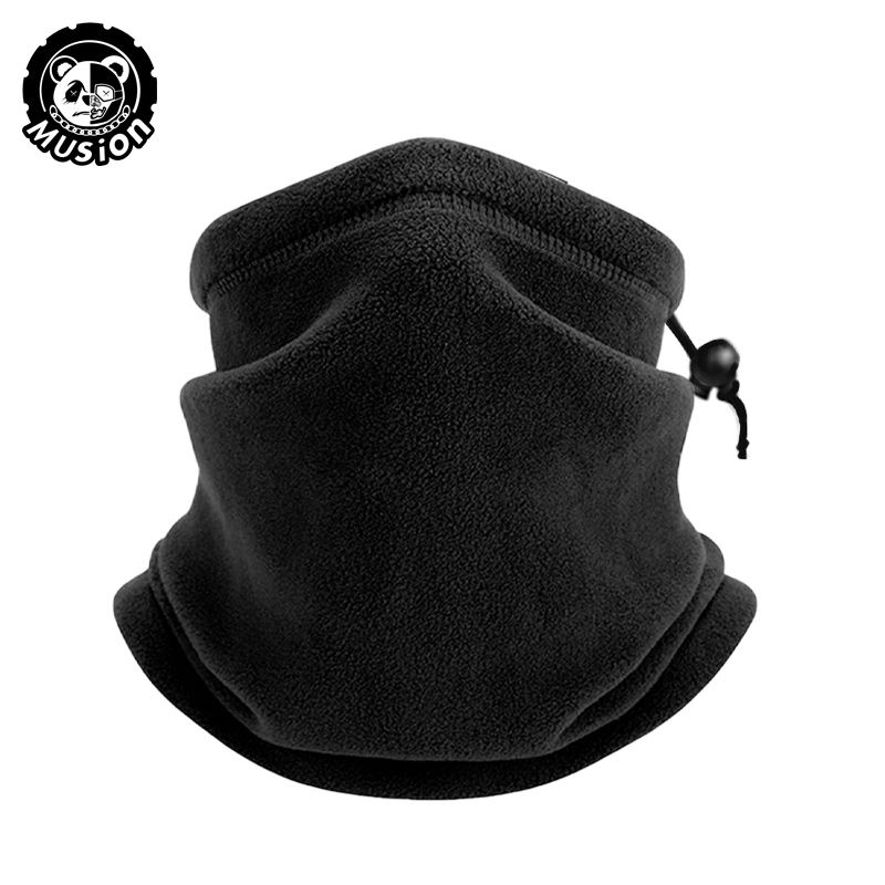 Musion Multifunctional Thermal Neck Gaiter Fleece Face Cover Scarf Breathable Winter Beannie Sun & Wind-proof for Hiking Cycling