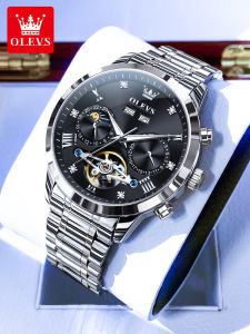 OLEVS | Black Warrior Men Mechanical Watch Automatic Skeleton Water-resistant