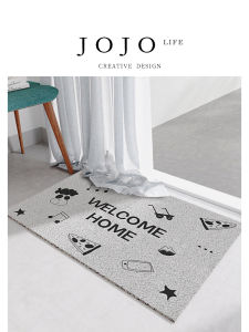 Non-Slip Door Mat Indoor Outdoor Customizable Silk Circle Floor Rug Glenn by Jojos L.P.D Home Decor Modern Simple Style