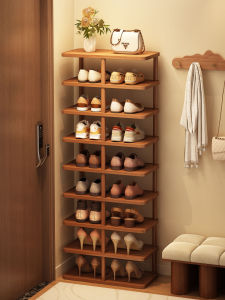 CHUJUN | Multi-layer Indoor Narrow Wooden Shoe Rack