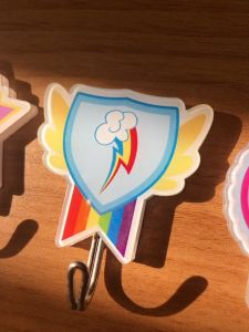 Rainbow Horse Creative Cute Adhesive Hook No Trace Bathroom Dormitory No Punching Needed Hooks Family Organizer