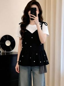 AIYITI | Áo Thun Hai Lớp Có Hạt