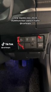 TCS NEW TOYOTA VIOS 2023-2025 MULTIFUNCTION SWITCH FRAME GARNISH CAR ACCESSORIES