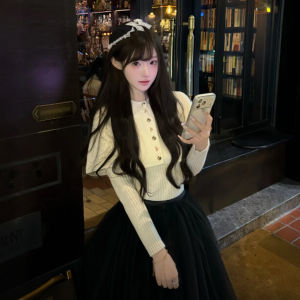 CHANGTONG | Vintage Soft Style Poncho Sweater 2026 Spring