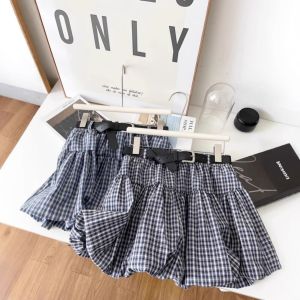 Váy Ngắn Xếp Ly Họa Tiết Cà Vạt Cạp Cao Phong Cách Hàn Quốc Cho Nữ Mùa Thu Váy Ngắn Họa Tiết Quả Bí Ngô Chống Ánh Sáng