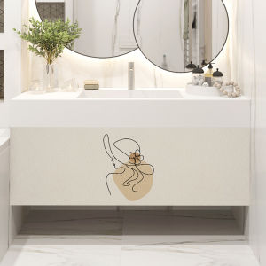 Waterproof PVC Block Curtain Cupboard Cabinet Ugly Curtain Bathroom Wash Basin Disposable Cover Cloth Velcro Dust Cloth