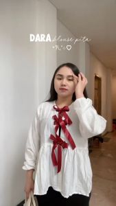 Dara Blouse Pita Lengan Balon | Atasan Wanita Korean Style Premium Terbaru