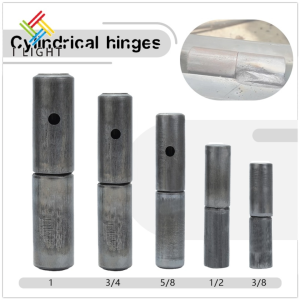 (Wholesale/1 CTN)Steel Door Heavy Duty Cylindrical Hinge Iron Tube Shaft Steel Door Hinges