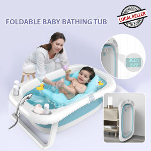Children Folding Bath Tub Foldable Shower Basin Kids Baby Bathing Bathtub