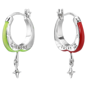 Original Design Lucky Apple Slices Earrings 925 Silver Needle Small Fresh Green Apple Elegant Sweet Cool New Style Ear Cuff