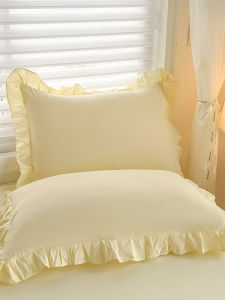 Túi Đựng Lông Cừu Pure Color INS Bé Gái Heart Hoa Văn Viền Water Wash Cotton Hàn Quốc Túi Đựng Lông Cừu Cho Người Lớn 48/74CM