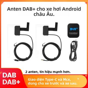 Đầu Thu Âm Thanh Nổi GPS Đa Năng Trên Ô Tô Android DAB + Bộ Chuyển Đổi USB Type-C Ăng-ten Kép Cho Tín Hiệu Phát Sóng Âm Thanh Kỹ Thuật Số