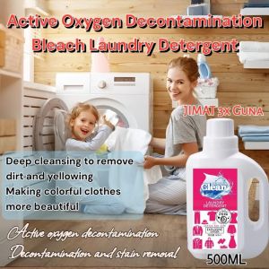 【Oxy Power】Pencuci Pakaian 500ml Kotor Degil Hilang Sekelip Mata JIMAT 3x Guna! Anti Luntur Warna & Rawat Fabrik(活氧去污护色洗衣液|大容量彩漂一瓶抵三瓶|马来家庭首选)