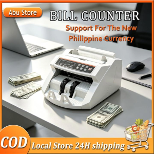 Currency Money Bill CounterAutomatic Cash Counting Machine Multi Currency Money Cash Bill Counting Machine PESO USD Euro Foreign Currency Detector with Counterfeit Detection