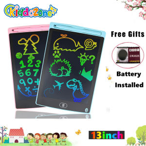 KiddoZone Tablet For Kids 13 inch LCD Writing Tablet Drawing Tablet Kids Drawing Pad Writing Pad lcd writing pad Early Learning Toy For Kids boys girls Colorful Screen