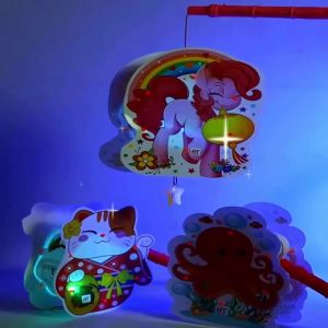 Đèn lồng trung thu có đèn phát sáng nhấp nháy có nhạc bài hát việt
