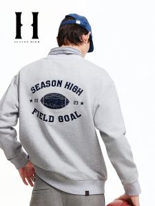 SEASON HIGH | Autumn New Cotton Comfort Casual Match Simple Loose Hoodie