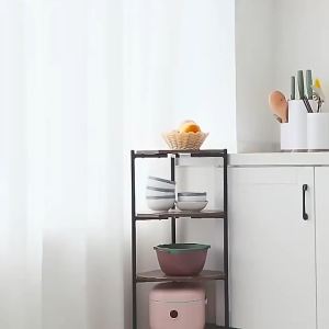 ViRYN 4/5 Layer Kitchen Rack Floor Standing Multilayer Corner Cabinet Shelf Pot Rack Household Triangular Storage Rack