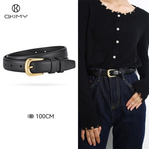 OKIMY Fashion Women Belts Retro Belt Elegant Slim Belt Soft PU Leather Belt Adjustable Girls Ladies Long Straps Waistbands Dress Coat Alloy Buckle Leisure Belt