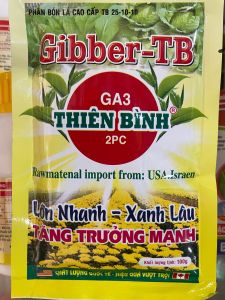 Chất Kích thích sinh trưởng cây trồng GA3 Thiên Bình (Gói 100 gram) Lớn Nhanh Xanh Lâu Tăng Trưởng Mạnh Mập Thân Bật Chồi Bật Nụ