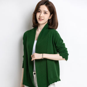 Minimal Stylish Pure Color Wool Cardigan Sweater