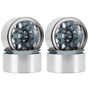 RS | RC Metal 2.2 Inch Beadlock Wheel Rim For 1/10 RC Crawler 2.2 Tires Car Axial SCX10 90046 III CAPRA RR10 Wraith RBX10 Yeti