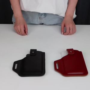 Leather Belt Phone Pouch Leather Cell Phone Holster Universal Leather Phone Case with Belt Loops for Men and Women Large Coff