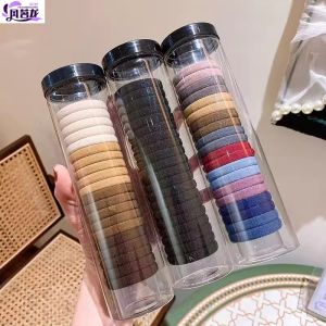 Seamless High Elasticity Hair Ties Womens Stylish Hair Bands Fashionable Hair Accessories Pack of 20 Soft Fabric Hair Rings