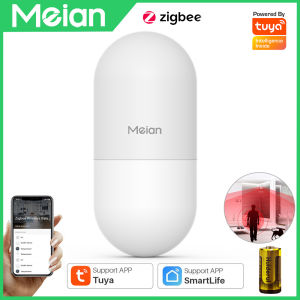 MEIAN | Meian Tuya Zigbee 12m Human Motion Sensor Smart Home Anti Pet PIR Motion Sensor Detector Alarm Security Smart Life APP