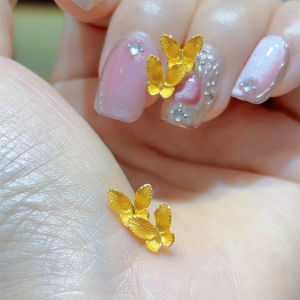 ต่างหูรูปผีเสื้อ 24k Gold Plated หญิงแฟชั่นเครื่องประดับสไตล์จีนคลาสสิกสดอบ ดีไซน์ แหวนหู