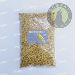 SEMPATI Pakan Racikan Kenari 500gr Pakan Harian Burung Kenari Finch Blackthroat Siskin Milet Campur Lengkap Komplit Milet Kuning Merah Biji Sawi Kenari Seed Gabah Rempah