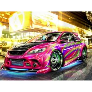 Painting By Number For Adults On Canvas With Frame Sports Car Diy Picture Coloring Drawing Oil Painted By Number Home Decoration